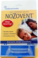 Scandinavian Formulas Nozovent Anti-Snoring Device  2 Pieces